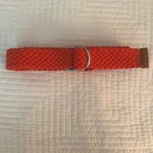 Preppy Orange braided RL belt